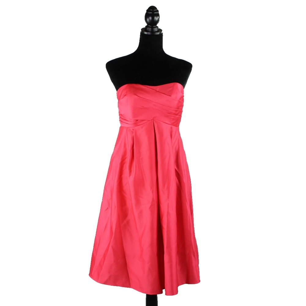 Forever Yours Ruched Sweetheart Tea Dress -- Watermelon